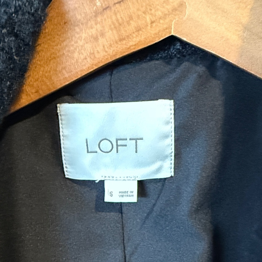 LOFT Black Teddy Jacket - Picture 2 of 6